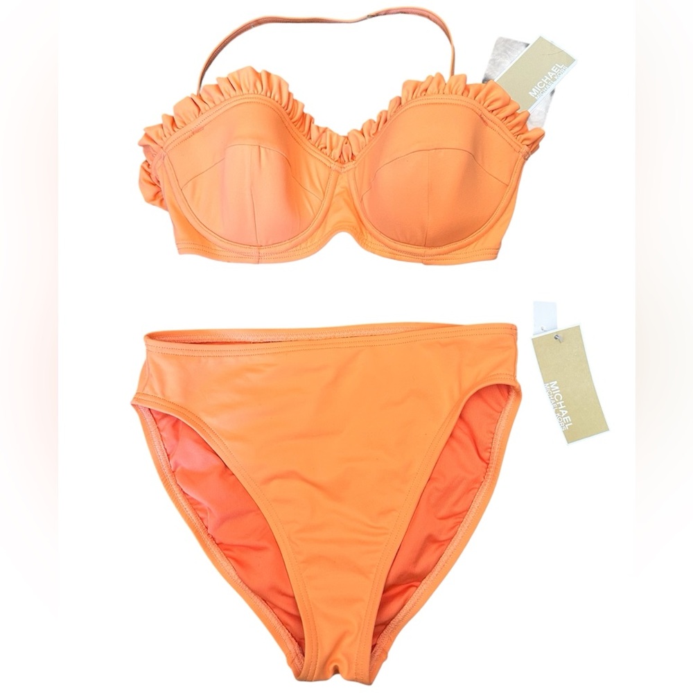 New Michael Kors Orange Bikini Size XS